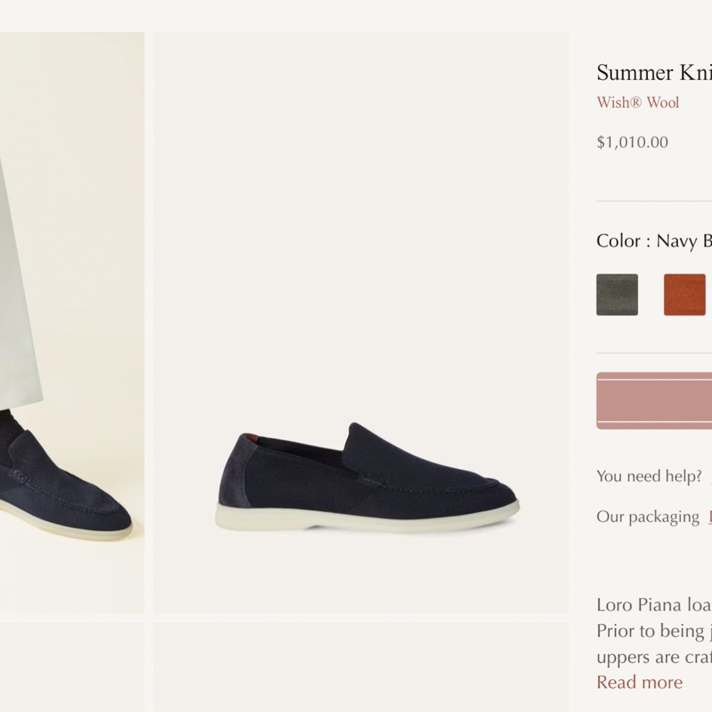 New Loro Piana Blue Loafers 44.5 (Size US 11.5)